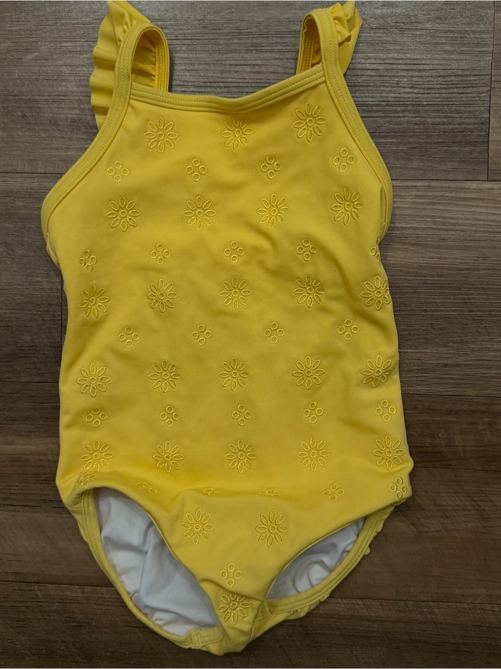Floral embroidered swimsuit